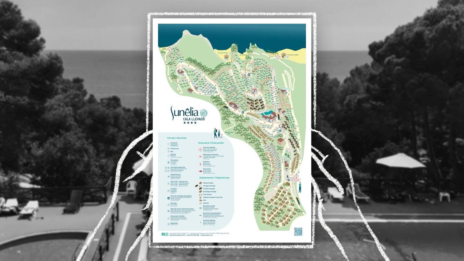 Nouveau plan du camping Sunelia Cala Llevado