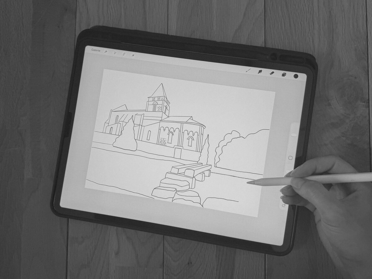 Création d'une identité visuelle sur tablette graphique